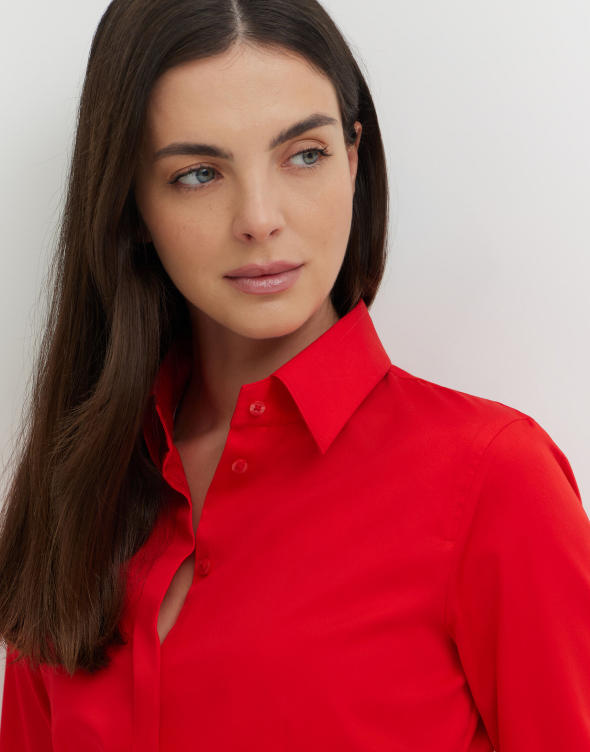 Koszula z satynowej bawełny