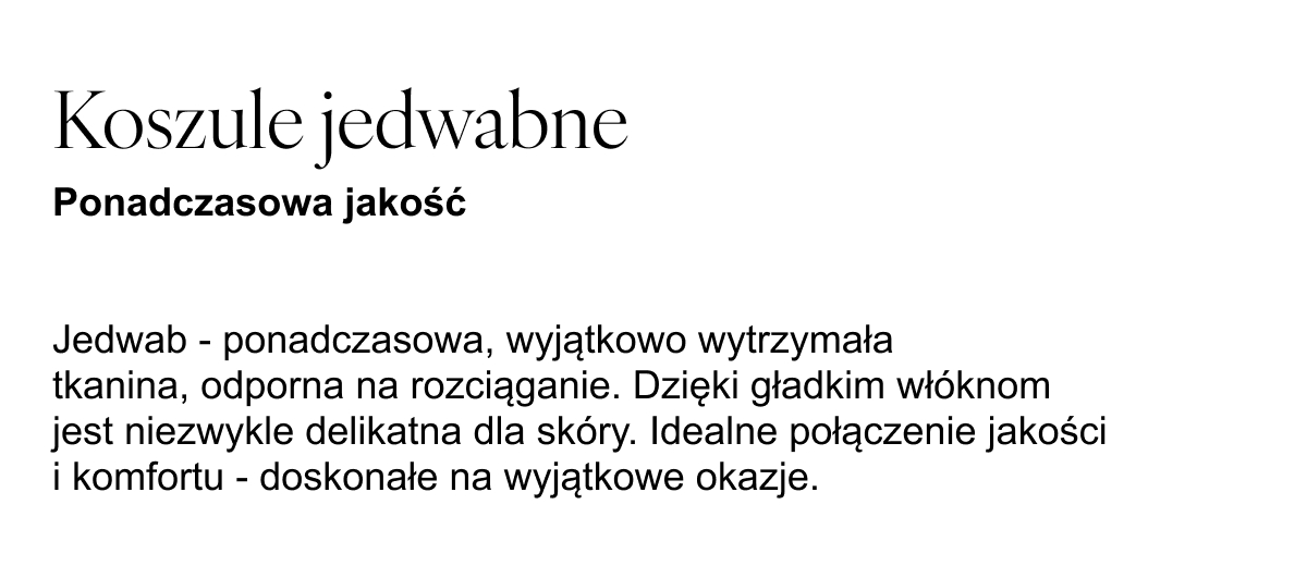 Koszule jedwabne