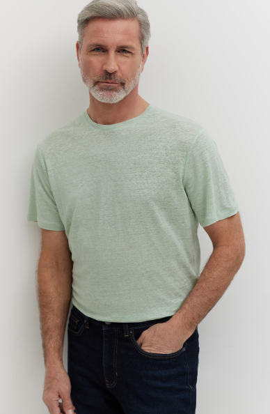 Lniany t-shirt
