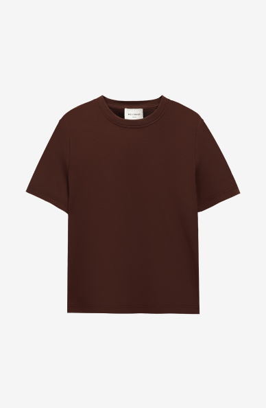T-shirt regular z bawełny merceryzowanej