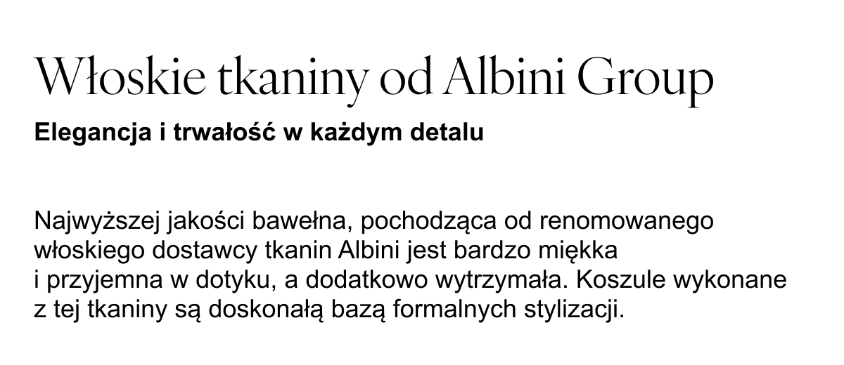 Koszule od Albini Group