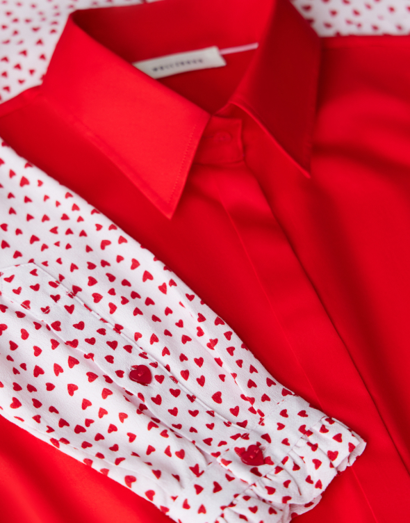 Koszula z satynowej bawełny