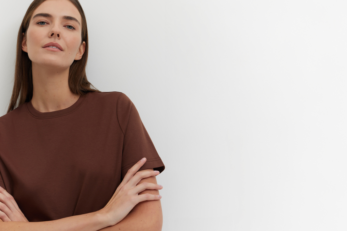 T-shirt regular z bawełny merceryzowanej