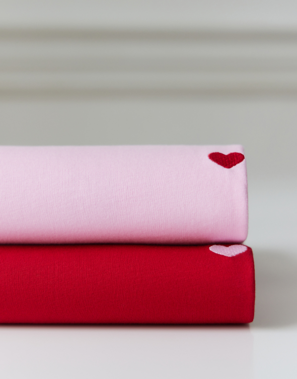 T-shirt z haftem z bawełny merceryzowanej