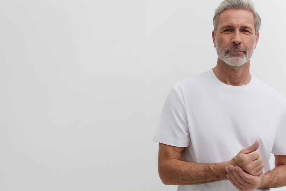 T-shirt z bawełny merceryzowanej